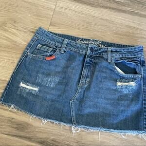 American Eagle mini jean skirt size 8